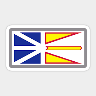 Flag of Newfound and Labrador Sticker